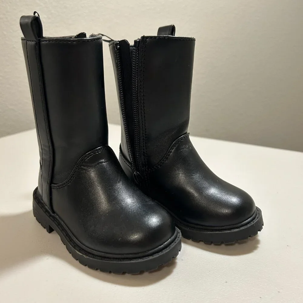Old Navy Toddler Tall Black Boots Size: 5